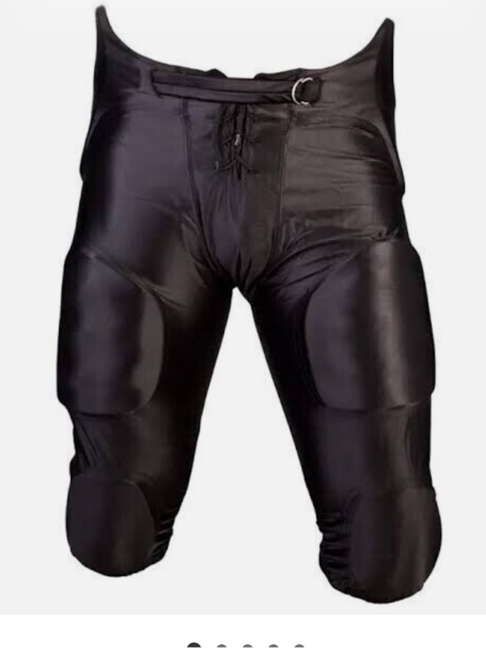 Men's Black Padded Football Pants - Athletic Performance